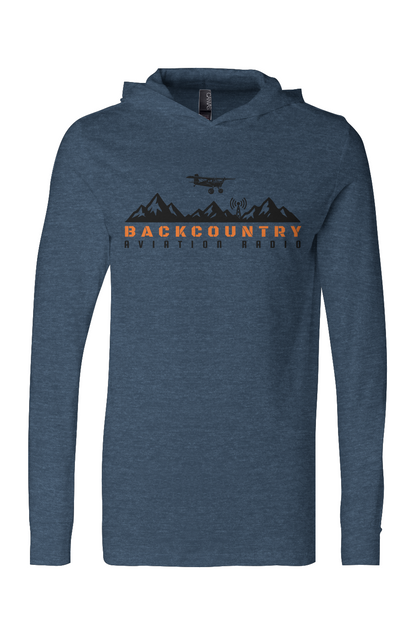 BAR Jersey Hooded Long Sleeve Tee BLACK LETTERS